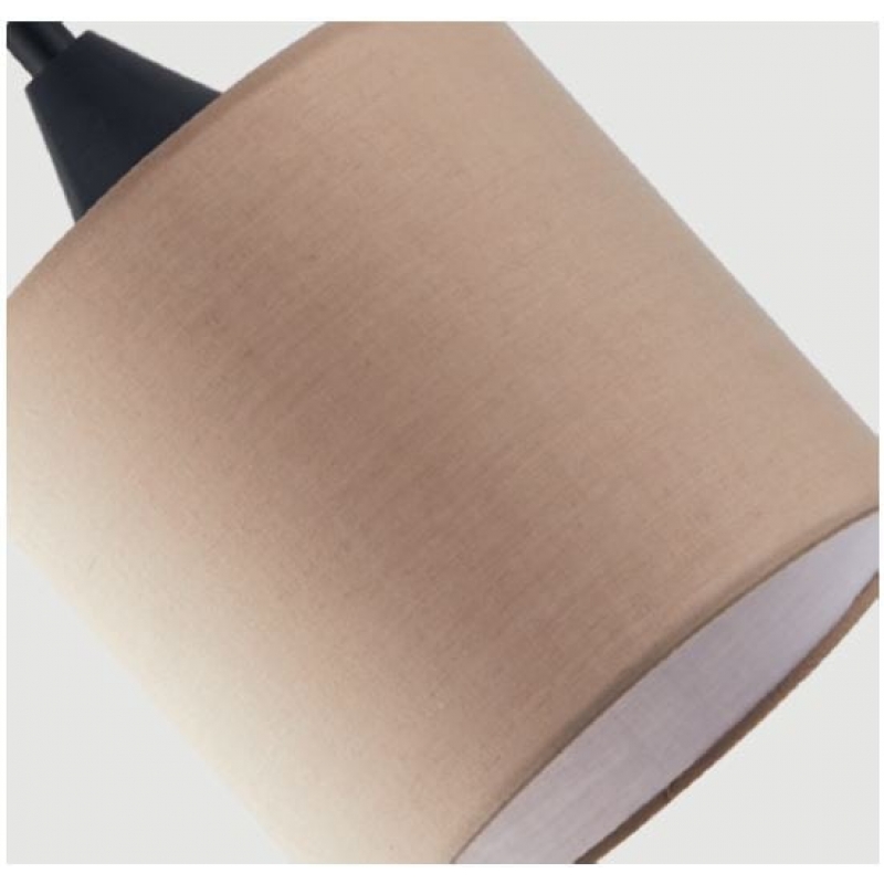 SE21-BL-B10-BL6-SH123  ADEPT FLEX White, Grey, Brown Fabric Shade Pendant+