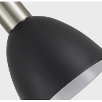 SE21-NM-4-NM3-MS2 ADEPT TUBE Nickel Matt Pendant Black Metal Shade+