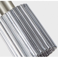 SE21-NM-4-GL1  ADEPT TUBE Nickel Matt Pendant Smoked Glass+