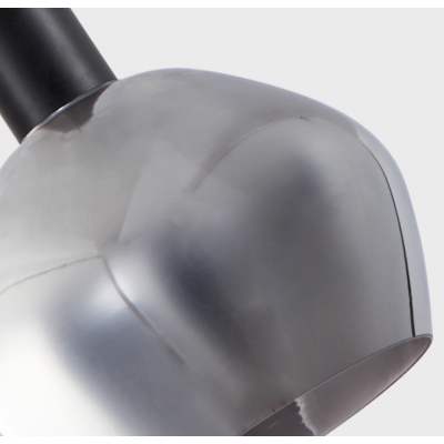 SE21-BL-4-4BL-GL2 ADEPT TUBE Black Pendant Smoked Glass+