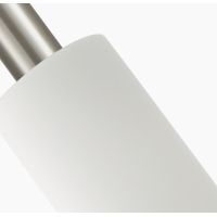 SE21-NM-4-NM2-GL3 ADEPT TUBE Nickel Matt Pendant White Glass+