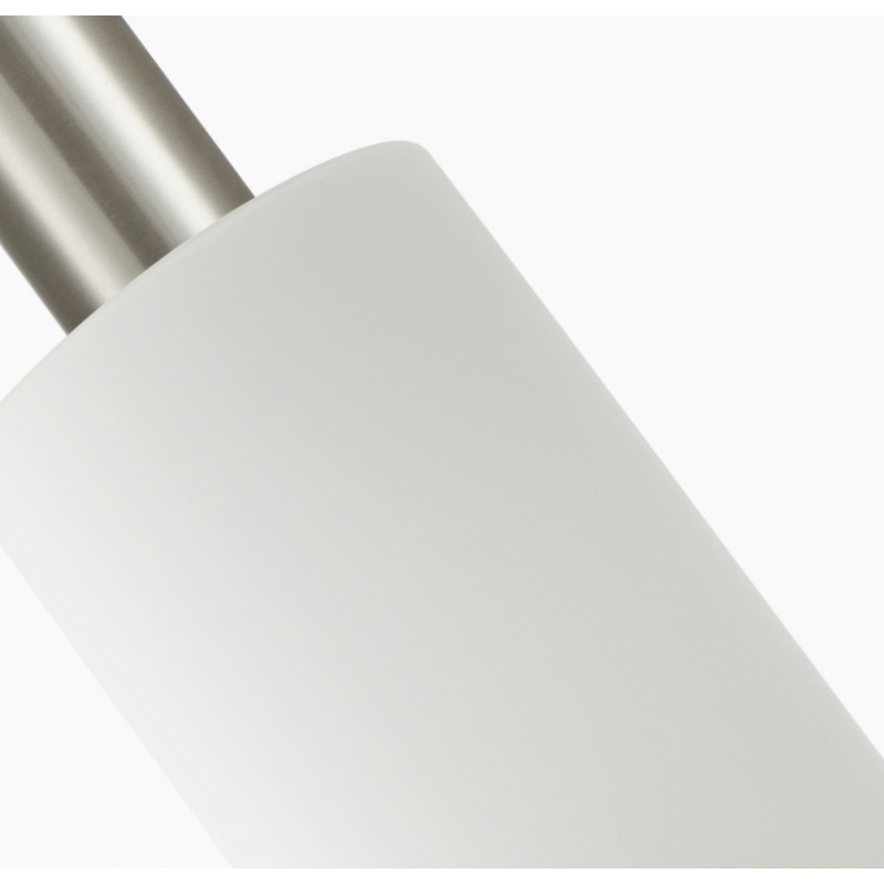 SE21-NM-4-NM2-GL3 ADEPT TUBE Nickel Matt Pendant White Glass+