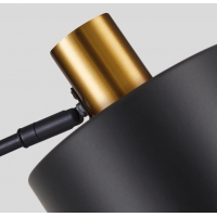 SE21-GM-9-MS1 ADEPT WALL LAMP Gold Matt and Black Metal Wall Lamp Black Metal Shade+ SE21-GM-9-MS1 ADEPT WALL LAMP Gold Matt and Black Metal Wall Lamp Black Metal Shade+