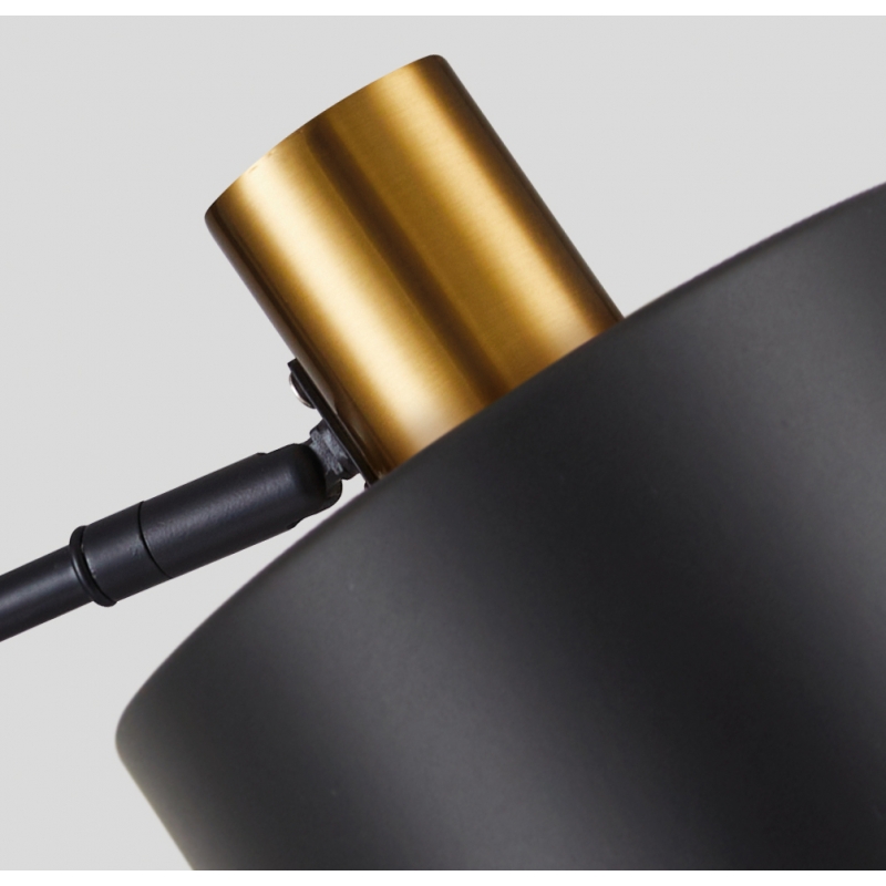 SE21-GM-9-MS1 ADEPT WALL LAMP Gold Matt and Black Metal Wall Lamp Black Metal Shade+ SE21-GM-9-MS1 ADEPT WALL LAMP Gold Matt and Black Metal Wall Lamp Black Metal Shade+