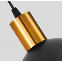 SE21-GM-9-MS3  ADEPT WALL LAMP Gold Matt and Black Metal Wall Lamp Black Metal Shade+