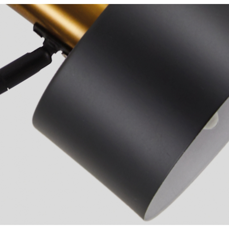 SE21-GM-9-MS1 ADEPT WALL LAMP Gold Matt and Black Metal Wall Lamp Black Metal Shade+ SE21-GM-9-MS1 ADEPT WALL LAMP Gold Matt and Black Metal Wall Lamp Black Metal Shade+