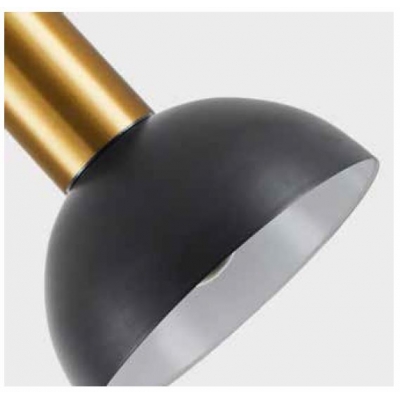 SE21-GM-4-BL3-MS3 ADEPT TUBE Gold Matt Pendant Black Metal Shade+