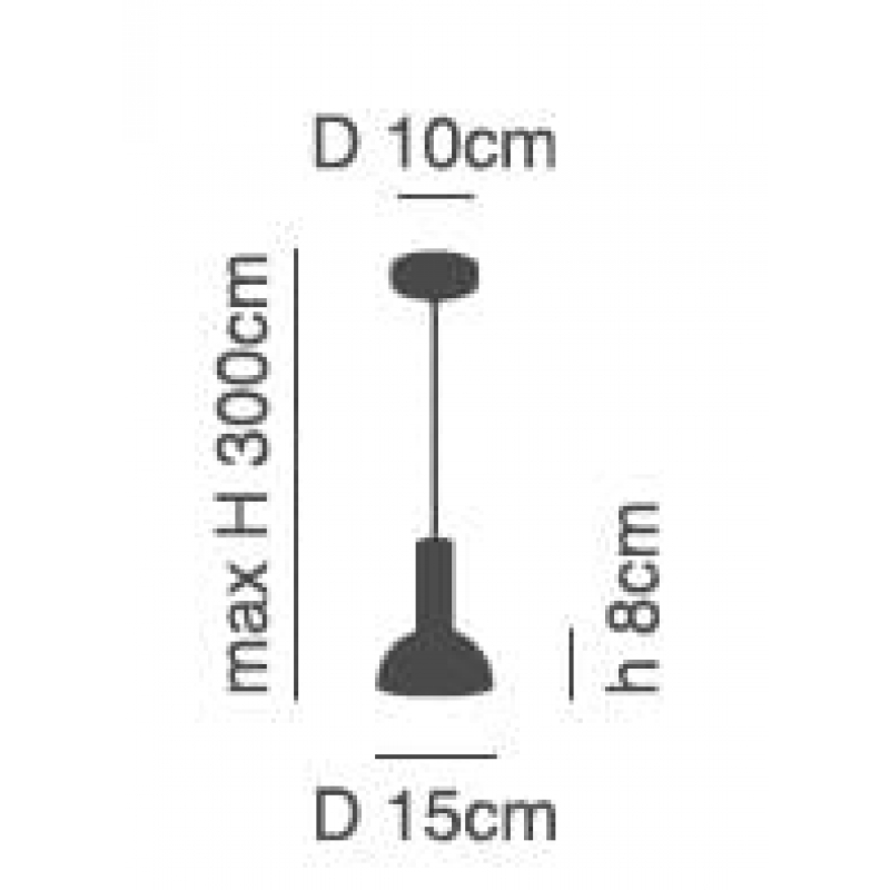 SE21-BL-4-MS3 ADEPT TUBE Black Pendant Black Metal Shade+