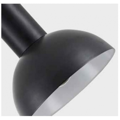 SE21-BL-4-BL6-MS3 ADEPT TUBE Black Pendant Black Metal Shade+