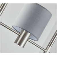 SE21-NM-120-SH1 ADEPT NICKEL MATT PENDANT GREY SHADE+ SE21-NM-120-SH1 ADEPT NICKEL MATT PENDANT GREY SHADE+