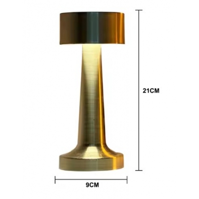 SE LED 23 AKIRA BLACK TABLE BATTERY LAMP LED RECHARGEABLE 10x23cm 3W 3000K 1000mah  CHARGING TI