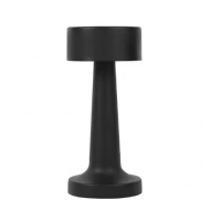 SE LED 23 AKIRA BLACK TABLE BATTERY LAMP LED RECHARGEABLE 10x23cm 3W 3000K 1000mah  CHARGING TI