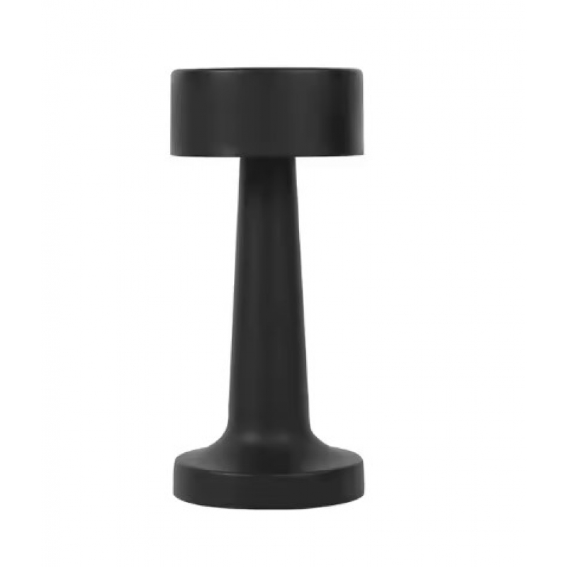 SE LED 23 AKIRA BLACK TABLE BATTERY LAMP LED RECHARGEABLE 10x23cm 3W 3000K 1000mah  CHARGING TI