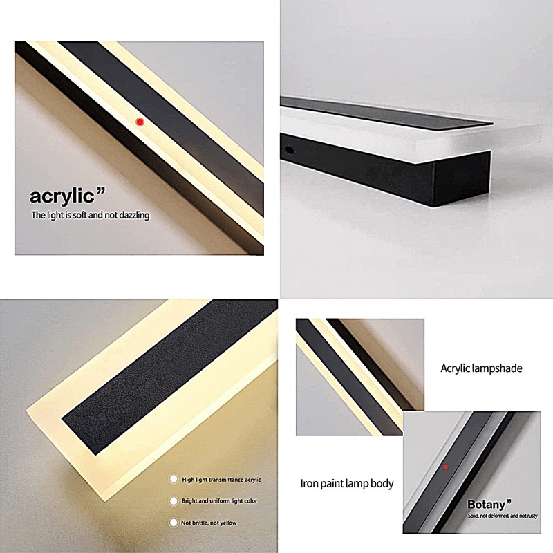 SE LED 60 AXIS OUTDOOR WALL LAMP BLACK 18W 3000K L 600mm