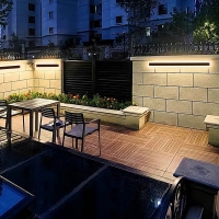 SE LED 60 AXIS OUTDOOR WALL LAMP BLACK 18W 3000K L 600mm