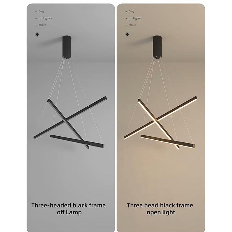 SE LED 50 BEATRICE BLACK PENDANT 60x60x150cm 50W IP20 3CCT WITH MEMORY 2 YEARS WARRANTY Α1