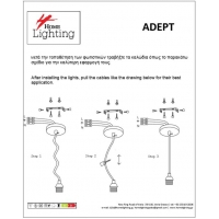 SE21-BL-4-MS3 ADEPT TUBE Black Pendant Black Metal Shade+