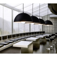 SE21-BL-30 CAMPANA PENDANT BLACK E27 30x100cm IP20 220V 2 YEARS WARRANTY Ε2