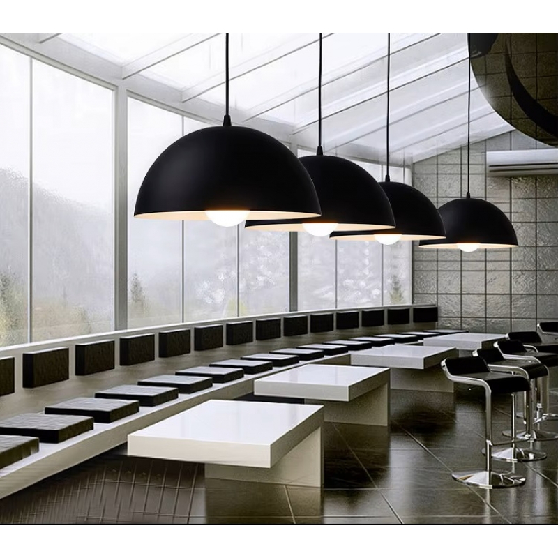 SE21-BL-30 CAMPANA PENDANT BLACK E27 30x100cm IP20 220V 2 YEARS WARRANTY Ε2