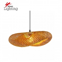 SE21-CA-60 CANESHELL  PENDANT  BAMBOO STEEL  60*36*120cm  E27  2 YEARS WARRANTY