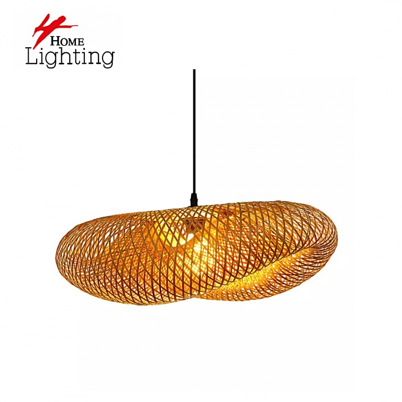 SE21-CA-60 CANESHELL  PENDANT  BAMBOO STEEL  60*36*120cm  E27  2 YEARS WARRANTY