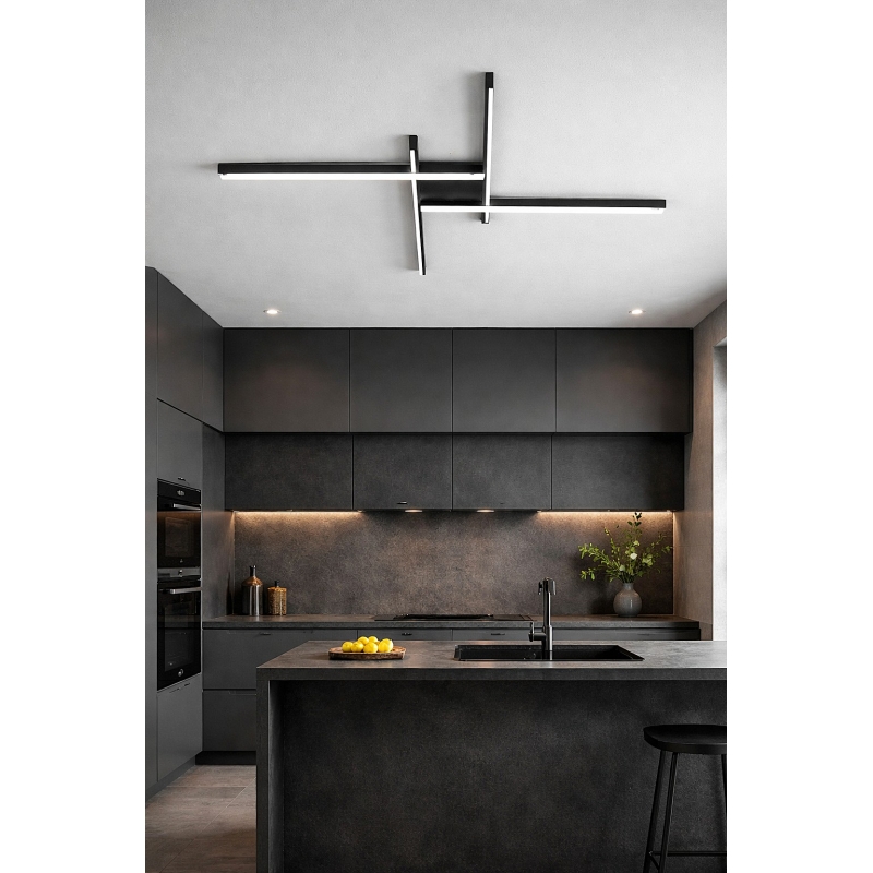 SE LED 90 AFFILATO CEILING BLACK 60W 3CCT 70x70x5cm IP20 220V 2 YEARS WARRANTY Α2
