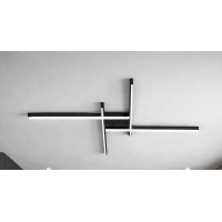 SE LED 90 AFFILATO CEILING BLACK 60W 3CCT 70x70x5cm IP20 220V 2 YEARS WARRANTY Α2