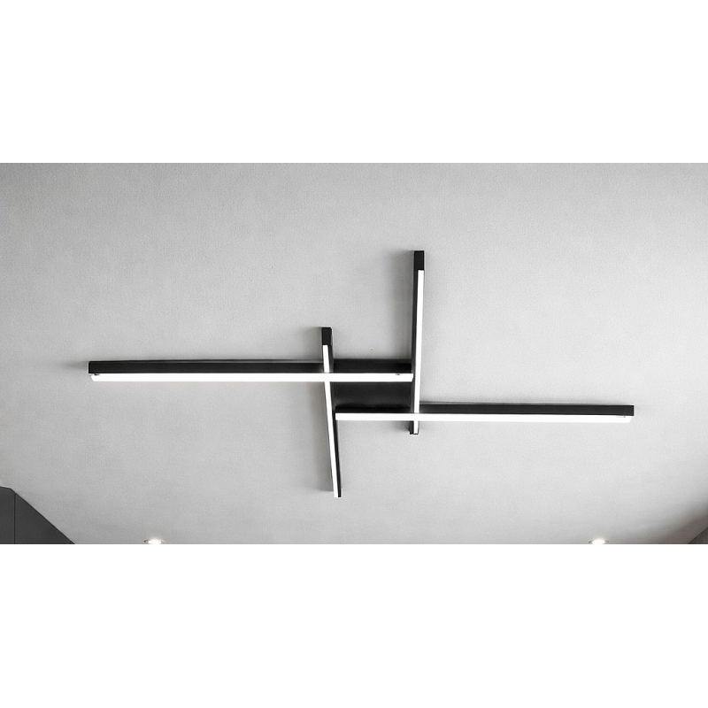 SE LED 90 AFFILATO CEILING BLACK 60W 3CCT 70x70x5cm IP20 220V 2 YEARS WARRANTY Α2