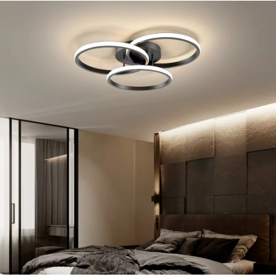 SE LED 50 CICLIT PENDANT BLACK 38W 3CCT 50x50x20cm IP20 220V 2 YEARS WARRANTY Β2