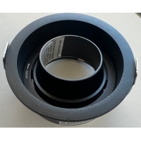 SE-SP-DL-R-BL CIELO SPOT COMPONENT RECESSED BLACK GU10/COB FOR HOLE 7,3cm. PAIRING WITH DEPO OR