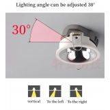 SE-SP-DL-R-WH CIELO SPOT COMPONENT RECESSED GU10/COB WHITE FOR HOLE 7,3cm. PAIRING WITH DEPO OR