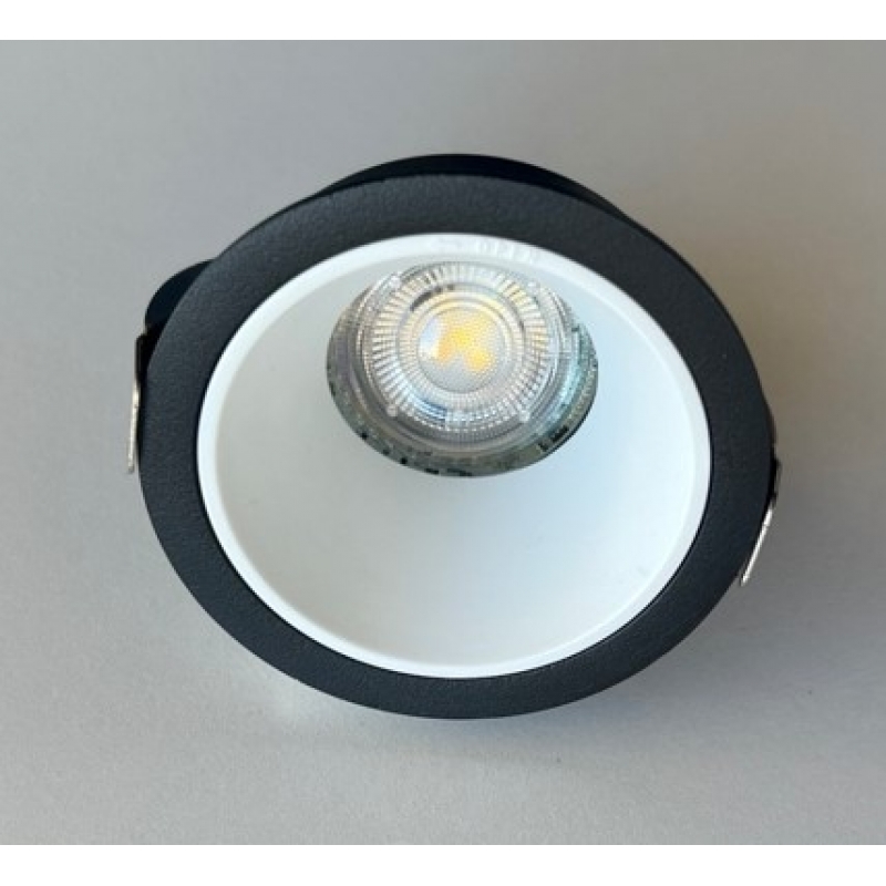 SE-SP-DL-R-BL CIELO SPOT COMPONENT RECESSED BLACK GU10/COB FOR HOLE 7,3cm. PAIRING WITH DEPO OR