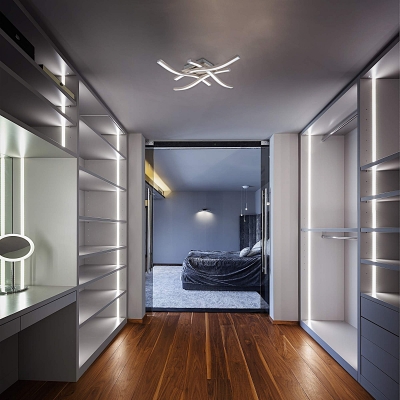 SE LED 45 COSIMA CHROME 45*45*8cm  32W  3CCT WITH MEMORY  2 YEARS WARRANTY