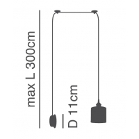 SE21-BR-10-BL1W-SH1 MAGNUM BRONZE White Fabric Wall Lamp+