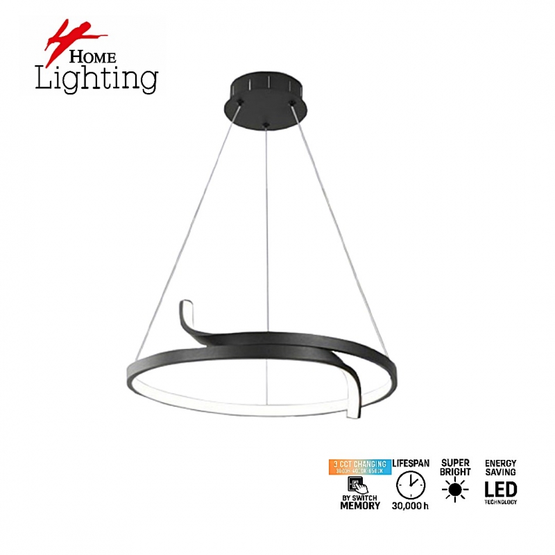 SE LED 50 ECLIPTA BLACK  3CCT WITH MEMORY  60W  50cm  2 YEARS WARRANTY