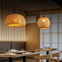 SE21-BA-3030 LYSA  PENDANT  BAMBOO STEEL  30*120cm  E27  2 YEARS WARRANTY