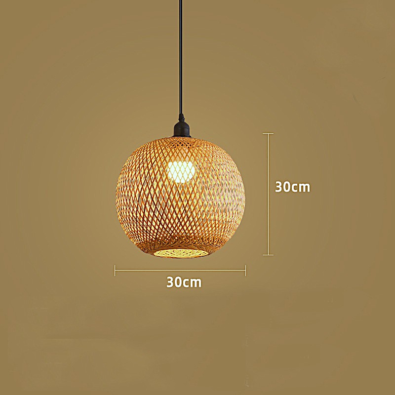 SE21-BA-3030 LYSA  PENDANT  BAMBOO STEEL  30*120cm  E27  2 YEARS WARRANTY