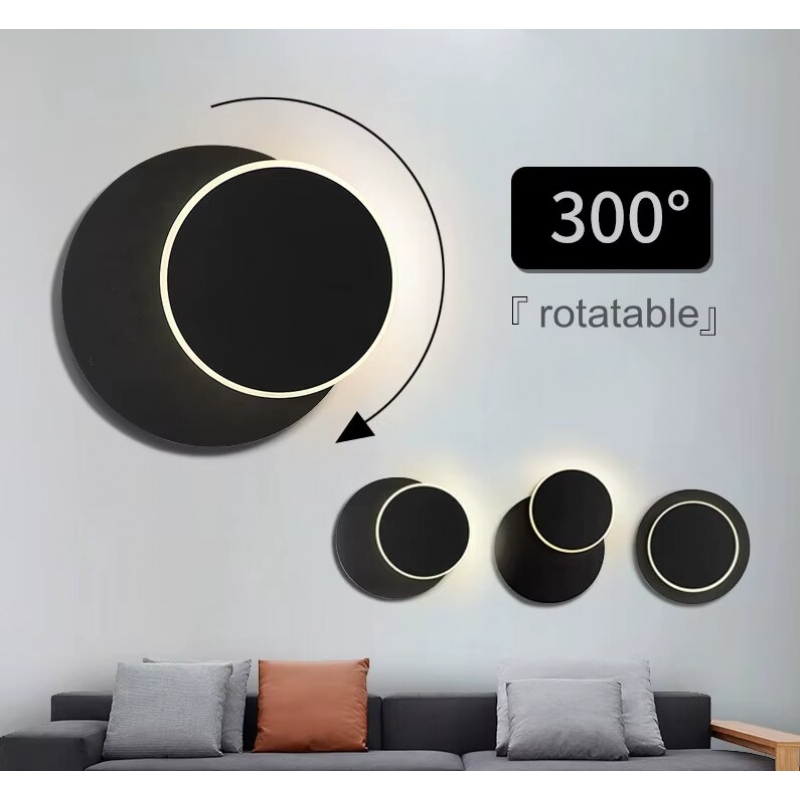 SE LED 20 ERDEM BLACK  WALL LAMP ROTATE  3CCT WITH MEMORY FUNCTION  2 YEARS WARRANTY