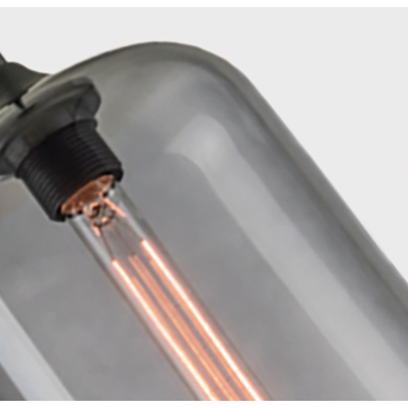 SE21-SM-19-30 FEINT SMOKED GLASS PENDANT 1Α3