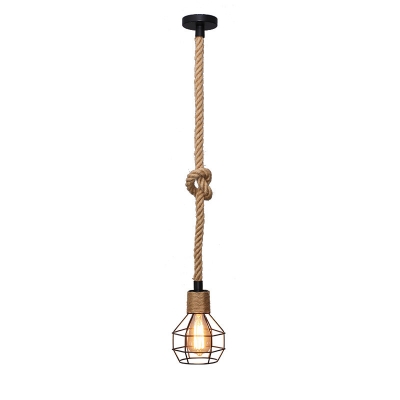 GRENADE-1 ROPE PENDANT LAMP BLACK Δ3