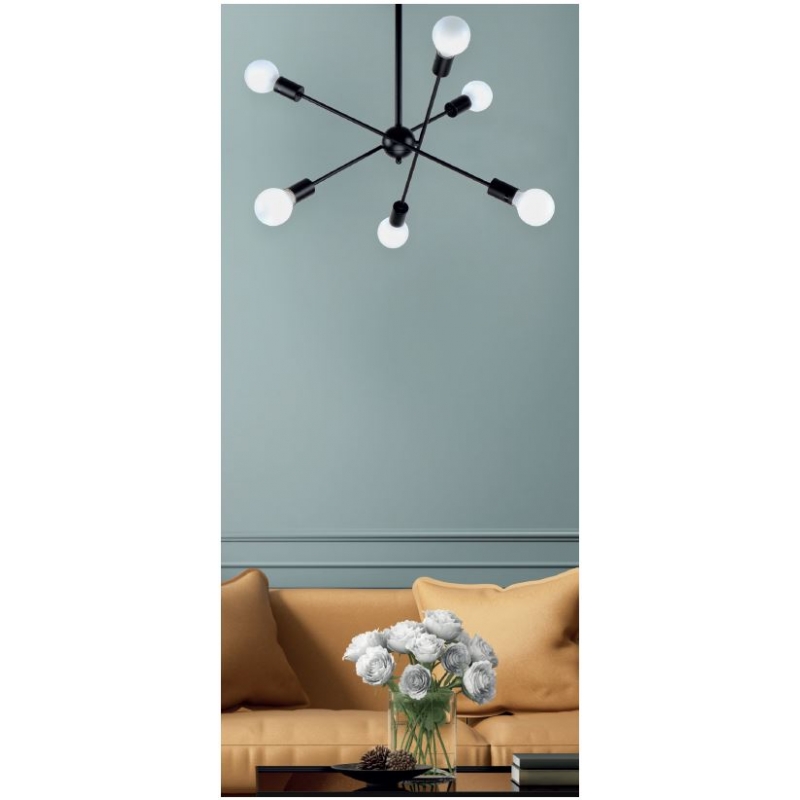 KQ 2629/6 GWEN BLACK PENDANT Δ4 KQ 2629/6 GWEN BLACK PENDANT Δ4