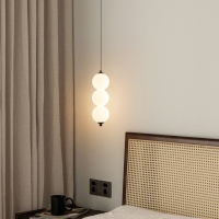 SE LED 120 LUNA TRIPLA BLACK Φ10CM  PENDANT  3CCT WITH MEMORY 2 YEARS WARRANTY