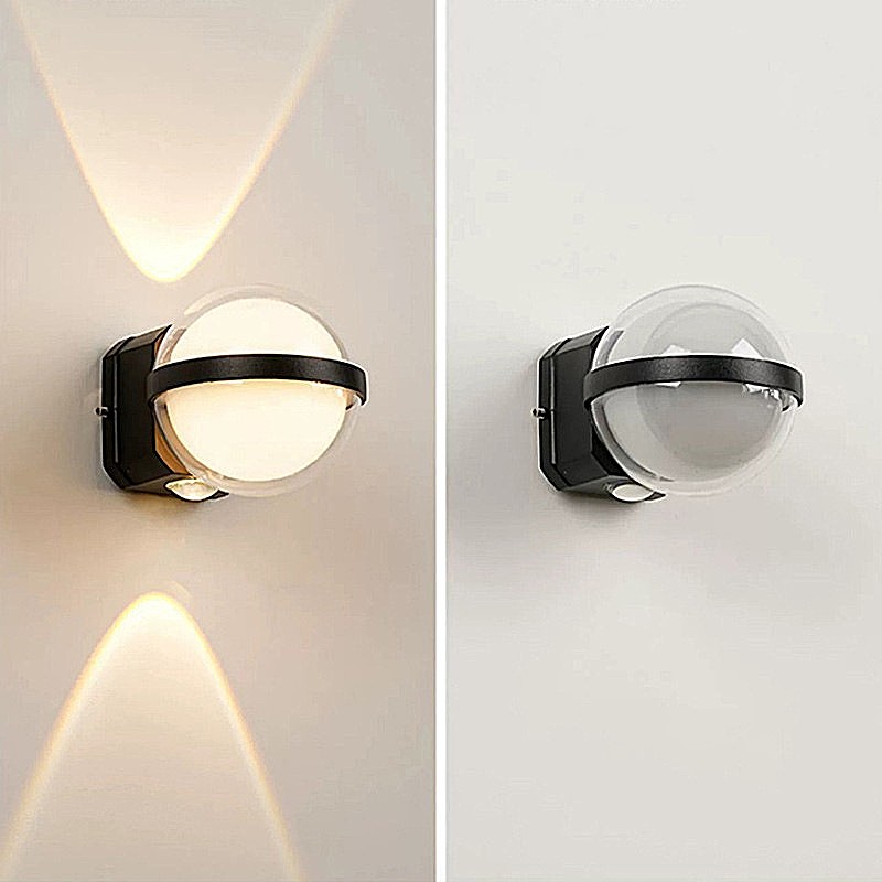 SE LED 105 HALO BLACK OUTDOOR WALL LAMP 10+2W 3000K 2 YEARS WARRANTY