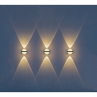 SE LED 105 HALO BLACK OUTDOOR WALL LAMP 10+2W 3000K 2 YEARS WARRANTY