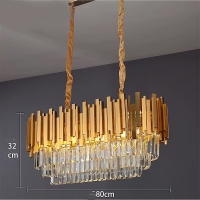 SE21-14-8 MAJESTIC GOLD 80*30*120cm E14*8  2 YEARS WARRANTY