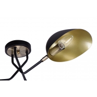 KQ 2759/5 ELIA BLACK AND ANTIQUE BRASS CEILING LAMP Ζ3 KQ 2759/5 ELIA BLACK AND ANTIQUE BRASS CEILING LAMP Ζ3