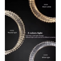 SE LED 60+80 OVELA  GOLD Φ60+80cm 3CCT REMOTE CONTROL 2 YEARS WARRANTY