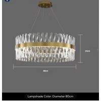 SE LED 80 TWILIGHT  CYCLE Φ80cm  GOLD 3CCT 3000K-6500Κ REMOTE CONTROL  2 YEARS WARRANTY