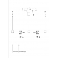 SE LED 32 PIEDRA BLACK  PENDANT 120x7x100cm 32W IP20 3CCT WITH MEMORY 2 YEARS WARRANTY B2