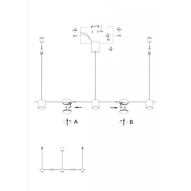 SE LED 32 PIEDRA BLACK  PENDANT 120x7x100cm 32W IP20 3CCT WITH MEMORY 2 YEARS WARRANTY B2
